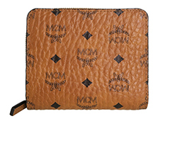 MCM Mini Zip Wallet, canvas, cognac, 10141811, DB, B